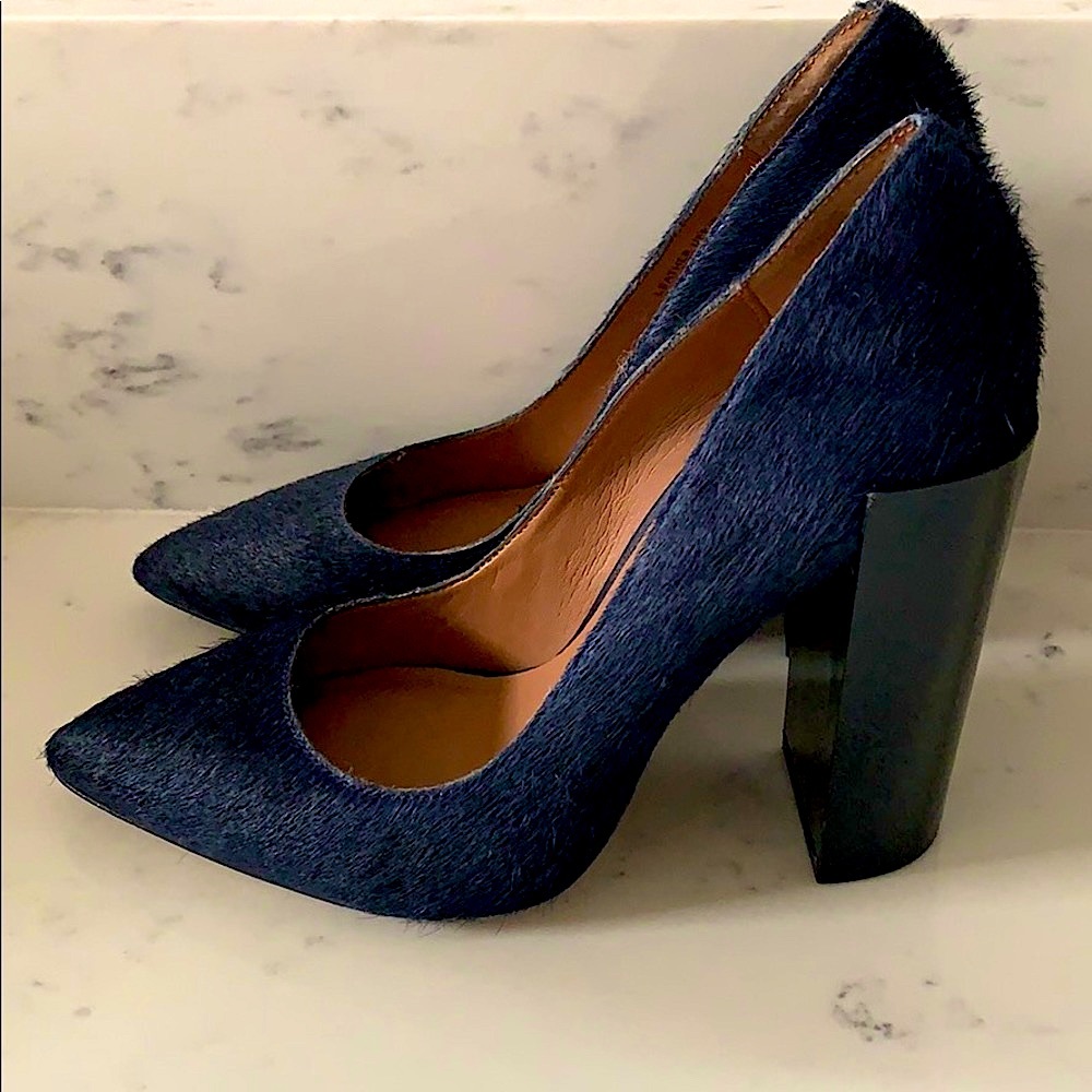 Renvy Black Block heel 5